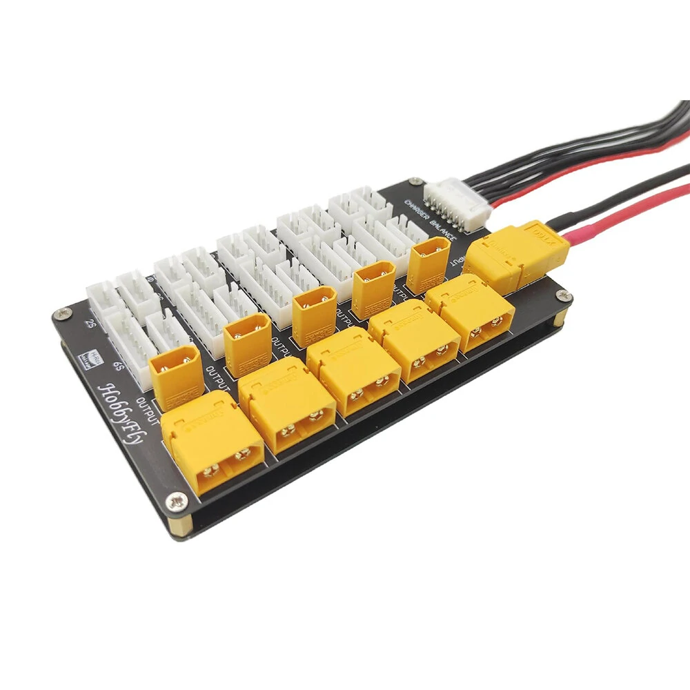 T60 XT30 يبو بطارية شحن متوازي - مراجعة Drone Racing Battery وسعره