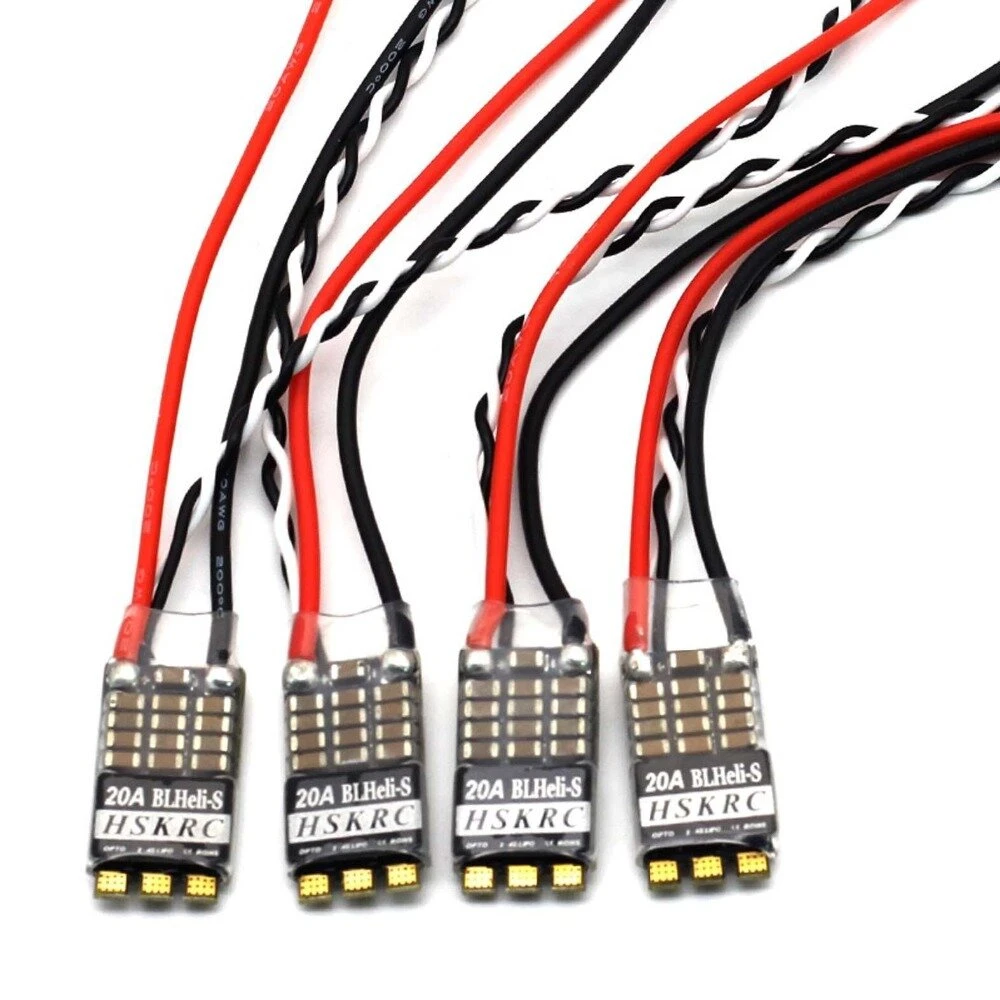 HSKRC فرش 20A/30A/35A/45A 2-4S - مراجعة Drone Racing Esc وسعره