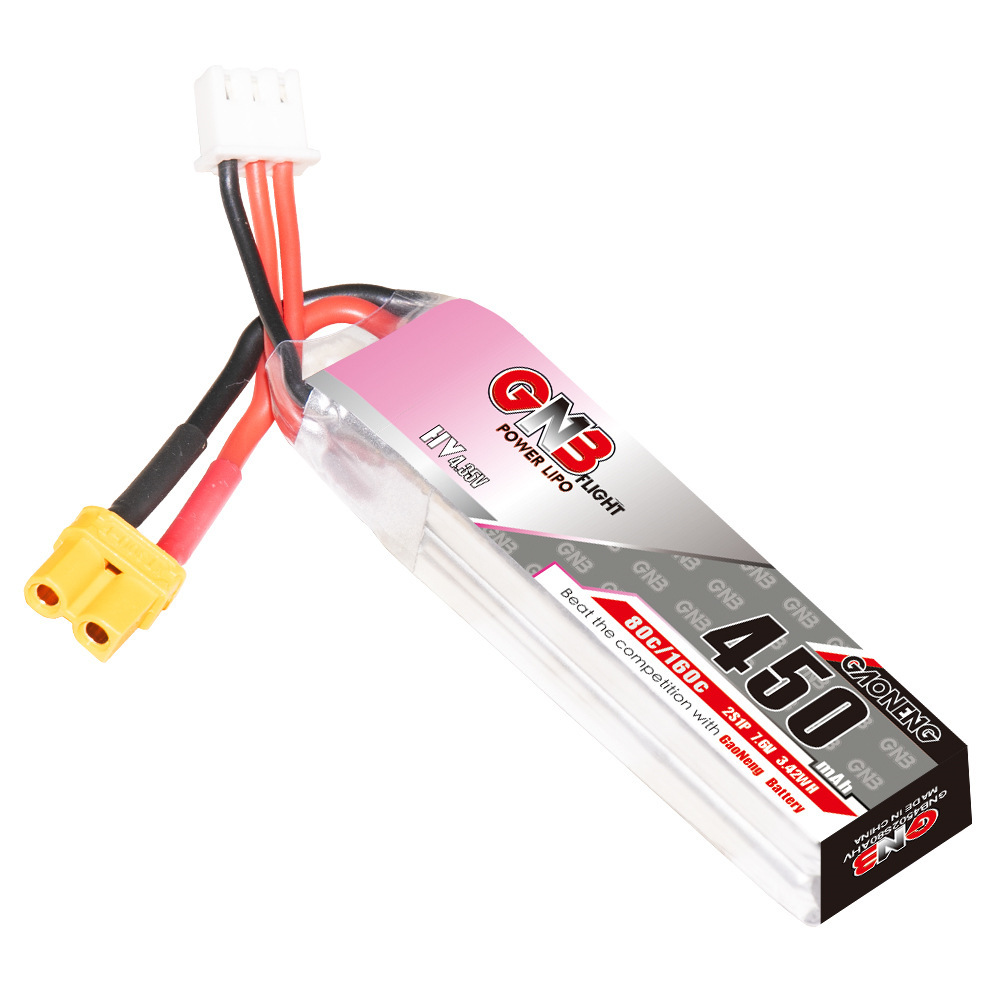 GNB يبو بطارية HV 2S 7.6 فولت  - مراجعة Drone Racing Battery وسعره